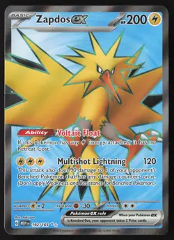Zapdos ex - 192/165 - Ultra Rare - Scarlet & Violet 151 - Pokemon Card - NM/M - Image 1