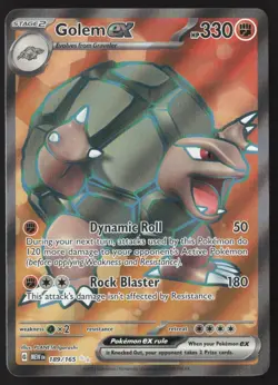 Golem ex - 189/165 - Ultra Rare - Scarlet & Violet 151 - Pokemon Card - NM/M - Image 1