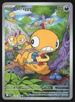 Scraggy - 138/086 - Illustration Rare - White Flare - Pokemon card - NM/M - Image 1