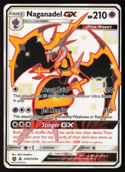 Naganadel GX - SV63/SV94 - Baby Shiny - Hidden Fates - Pokemon Card - NM/M - Image 1