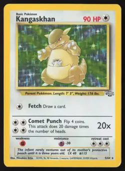 Kangaskhan - 5/64 - Holo Rare - Jungle Unlimited - Pokemon Card - LP - Image 1