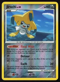 Jirachi - 7/111 - Reverse Holo - Rising Rivals - Pokemon Card - LP - Image 1