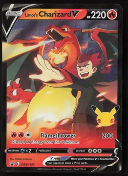 Lance's Charizard V - SWSH133 - Black Star Promo - Pokemon Card - NM/M - Image 1