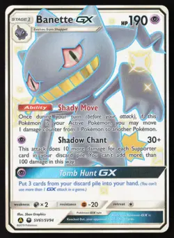 Banette GX - SV61/SV94 - Ultra Rare - Hidden Fates - Pokemon Card - NM/M - Image 1