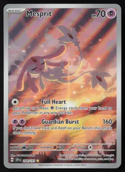 Mesprit - 204/191 - Illustration Rare - Surging Sparks - Pokemon Card - LP - Image 1