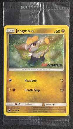 Jangmo-o - 75/111 - EB Games Promo - Pokemon Card - SEALED - Image 1
