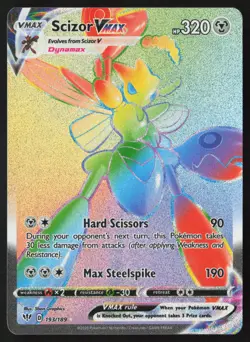Scizor Vmax - 193/189 - Secret Rare - Darkness Ablaze - Pokemon Card - LP - Image 1