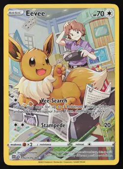 Eevee - TG11/TG30 - Ultra Rare - Brilliant Stars - Pokemon Card - LP - Image 1