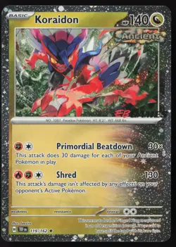Koraidon - 119/162 - Eb Games Stamped Promo - Pokemon Card - LP - Image 1