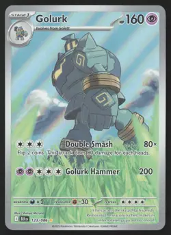 Golurk - 123/086 - Illustration Rare - Black Bolt - Pokemon Card - NM/M - Image 1