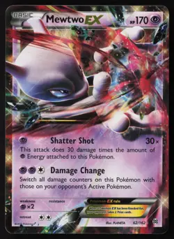 Mewtwo EX - 62/162 - Ultra Rare - XY Breakthrough - Pokemon Card - LP - Image 1