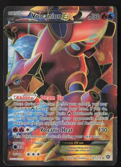 Volcanion EX - 107/114 - Ultra Rare - Steam Siege - Pokemon Card - LP - Image 1