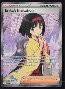 Erika's Invitation - 196/165 - Ultra Rare - 151 - Pokemon Card - LP - Image 1