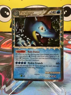 Feraligatr Prime HGSS07 Holo Ultra Rare Pokemon Card Black Star Promo HP - Image 1