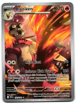 Blaziken 192/182 - Destined Rivals Illustration Rare Pokemon TCG - LP Card - Image 1