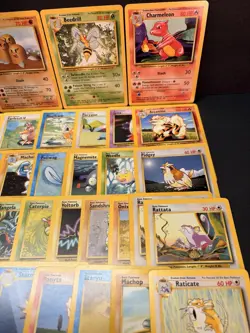 Vintage Pokemon Base Set Starter Lot – 60 Cards – WOTC Base Set - Common Rare - Image 4