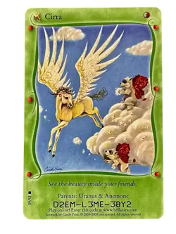 Bella Sara Baby Bella CIRRA #59/92 Card-MINT CONDITION - Image 1