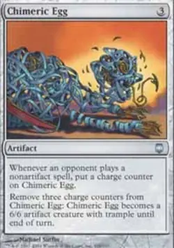 1 x Chimeric Egg - Foil - Darksteel - Light Play - MTG - Image 1