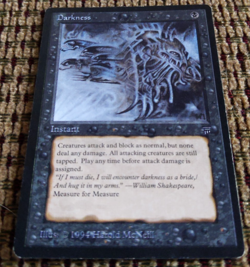 Darkness – Legends (1994) English NM/LP+ | Vintage Old Border Black Instant MTG - Image 2