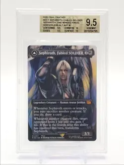SEPHIROTH, FABLED SOLDIER 2025 MAGIC BORDERLESS ALTERNATE ART BGS 9.5 Q1404 - Image 1