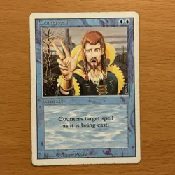 Counterspell MtG Revised Magic Counter Spell 1994 VINTAGE FAST SHIPPING - Image 1