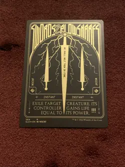 MTG Secret Lair MSCHF Swords to Plowshares Gold Foil Etched NM-M Condition - Image 1