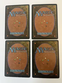 Four (4) Strip Mine Lands Magic The Gathering Fourth Edition Good Condition - Image 2
