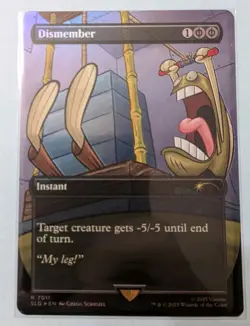 Dismember (7011) SpongeBob Secret Lair Drop Foil Magic The Gathering MTG - Image 1