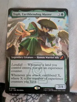 Toph, Earthbending Master (Ext Art) - Avatar- MTG - Image 1
