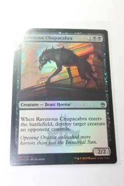 MTG Ravenous Chupacabra x1-Foil -Masters 25-Lightly Played - Image 1