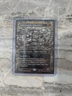 Michelangelo Improvisor Gold Stamp MTG Card - Image 1