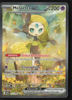 Meloetta ex - 167/086 - Special Illustration Rare - Black Bolt - Pokemon - NM/M - Image 1