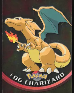 Charizard #06 - Topps Holo Foil - Pokemon - 1st Print Blue Logo RARE - LP - Image 1