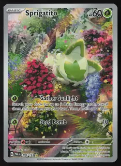 Sprigatito - 196/193 - Illustration Rare - Paldea Evolved - Pokemon Card - NM/M - Image 1