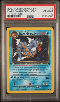 2000 POKEMON ROCKET DARK GYARADOS HOLO 1ST EDITION #8 PSA 10 GEM MINT - POP 470! - Image 1