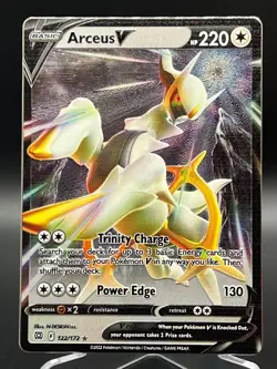 Arceus V - 122/172 - Metal Promo - Brilliant Stars - Pokemon Card - NM/M - Image 1