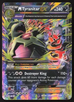 M Tyranitar Mega EX - 43/98 - Ultra Rare - XY-Ancient Origins - Pokemon - LP - Image 1