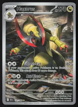 Haxorus - 147/086 - Illustration Rare - Black Bolt - Pokemon Card - LP - Image 1