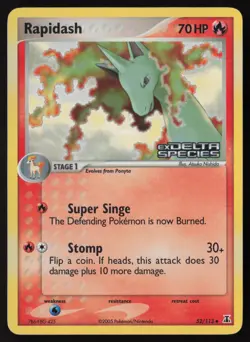 Rapidash - 52/113 - Stamped Reverse Holo - Delta Species - Pokemon Card - LP - Image 1