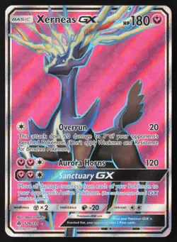 Xerneas GX - 126/131 - Ultra Rare - Forbidden Light - Pokemon Card - LP - Image 1