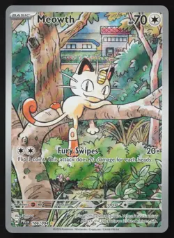 Meowth - 106/094 - Illustration Rare - Phantasmal Flames - Pokemon Card - NM/M - Image 1