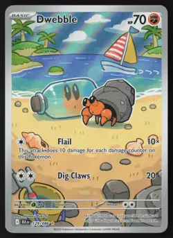 Dwebble - 129/086 - Illustration Rare - Black Bolt - Pokemon Card - NM/M - Image 1