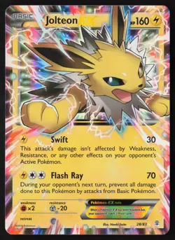 Jolteon EX - 28/83 - Ultra Rare - Generations - Pokemon Card - LP - Image 1