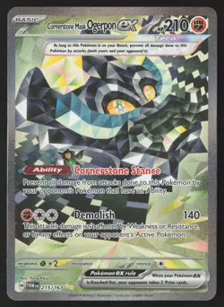 Cornerstone Mask Ogerpon ex - 215/167 - SIR - Twilight Masquerade - Pokemon - LP - Image 1
