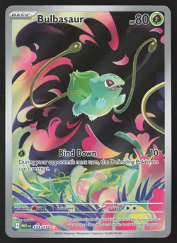 Bulbasaur - 133/132 - Illustration Rare - Mega Evolutions - Pokemon Card - NM/M - Image 1