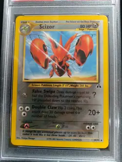 Graded PSA 9 SCIZOR #29 2001 Pokemon Neo Disovery MINT - Image 2