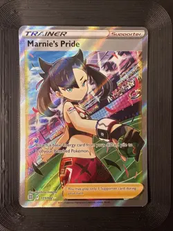 Pokemon TCG - Marnie's Pride - SWSH Brilliant Stars 171/172 Holo Ultra Rare NM - Image 1