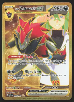 N's Zoroark ex - 189/159 - Secret Rare - Journey Together - Pokemon Card - LP - Image 1