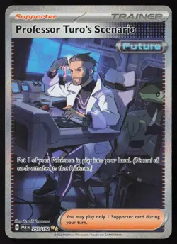 Professor Turo's Scenario - 257/182 - SIR - Paradox Rift - Pokemon Card - NM/M - Image 1
