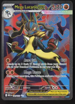 Mega Lucario ex - 160/132 - Ultra Rare - Mega Evolutions - Pokemon Card - NM/M - Image 1